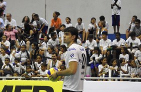 Corinthians/Guarulhos entrou em quadra neste sábado, pela Superliga