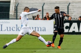 Clayson, mais uma vez, foi titular na equipe que encarou o Santos