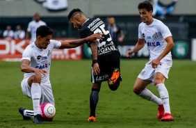 Clayson no amargo empate contra o Santos, pelo campeonato paulista