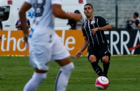 Gabriel atuando contra o Santos, no Pacaembu