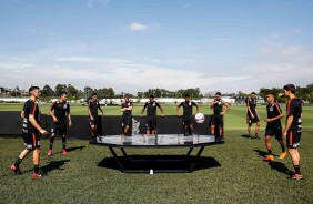 O treino diferente antes de enfrentar o Santos, pelo campeonato paulista