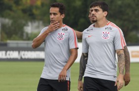 Jadson e Fagner no treino de hoje no centro de treinamentos