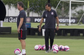 Walmir Cruz e Fbio Carille preparam o time para enfrentar o Mirassol, na quarta-feira