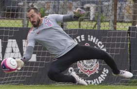 Walter no treino desta sexta-feira.