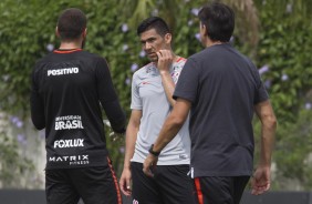 Balbuena no treino do Corinthians