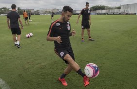 Jogadores do Corinthians se preparam para enfrente o Botafogo-SP na prxima rodada do paulista