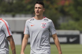 Mantuan no treino do Corinthians