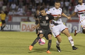 Gabriel em ação na tarde deste domingo pela última rodada do paulista