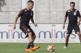 Gabriel e Jadson no treino da tarde nesta tera-feira