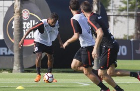Pedrinho no treino da tarde nesta terça-feira