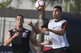 Rodriguinho no treino da tarde nesta terça-feira