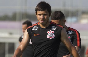 Romero no treino da tarde nesta tera-feira