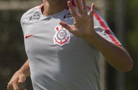 Voltando de leso, Marquinhos Gabriel apareceu no gramado pelo segundo dia consecutivo