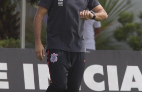 Fábio Carille treinou a equipe antes do jogo contra o Bragantino