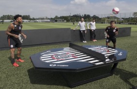 Kazim e Pedrinho faz treino para enfrentar o Bragantino