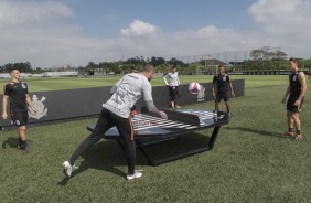 Treino do Corinthians antes do jogo contra o Bragantino, pelo Paulistão