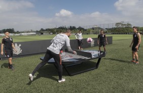 Treino do Corinthians antes do jogo contra o Bragantino, pelo Paulisto