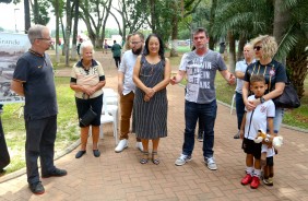 Andrs Sanchez durante inaugurao do monumento 100 anos da Ponte Grande