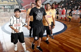 ngel Romero durante entrada em quadra do JR/Corinthians, pela Copa Down