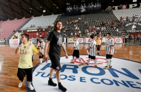 O goleiro Cssio junto com o arqueiro do JR/Corinthians