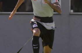 Lucca durante o treino desta segunda-feira no CT Joaquim Grava