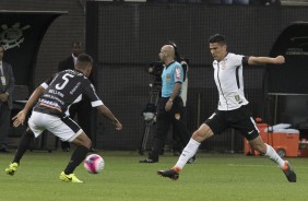 Balbuena durante o jogo contra o Bragantino, pelas quartas de final do Paulistão