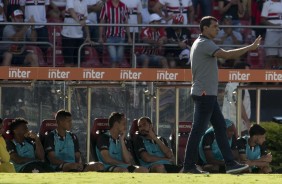 Fbio Carille durante o jogo contra o So Paulo, no Morumbi, pela semifinal do Paulisto