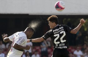 Mateus Vital foi titular no primeiro jogo da semifinal contra o So Paulo, pelo Paulisto