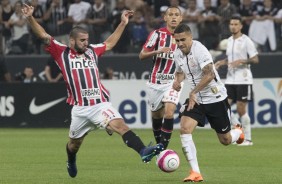 Gabriel durante o jogo contra o São Paulo, pela semifinal do Paulistão 2018