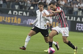 Mateus Vital e Nenê no último jogo da semifinal do Paulistão contra o São Paulo