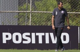 Fbio Carille definiu os ltimos detalhes no treino de hoje, o ltimo antes da final do Paulisto