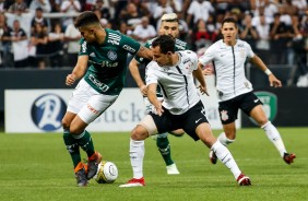 Jogo contra o Palmeiras foi tenso durante os 90 minutos