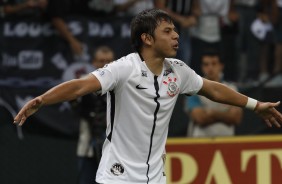 Romero entrou no segundo tempo contra o Palmeiras