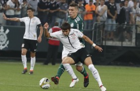 Romero entrou no segundo tempo contra o Palmeiras, na Arena Corinthians, pela final do Paulisto