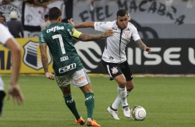Sidcley durante primeiro jogo da final do Paulistão 2018, na Arena Corinthians