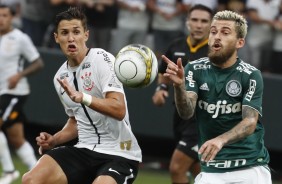 Vital durante jogo contra o Palmeiras, na Arena Corinthians, pela final do Paulistão 2018