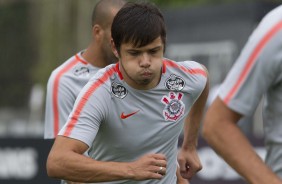 O atacante Romero deve ser utilizado pelo técnico Carille no último jogo da final contra o Palmeiras