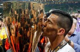 Balbuena comemora mais um titulo pelo Corinthians