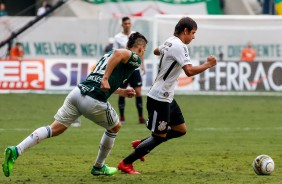 Romero em ao na tarde deste domingo pela final do campeonato paulista