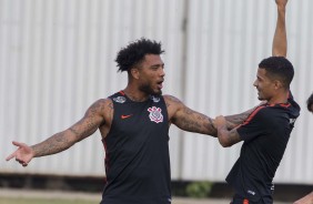 Kazim no treino desta tera-feira