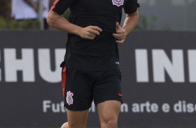 Matheus Vital em ao no treino desta tera