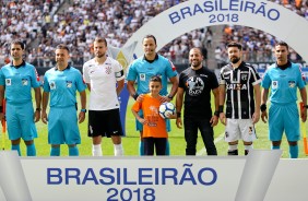 Crianas refugiadas estiveram presentes na Arena Corinthians no duelo contra o Cear