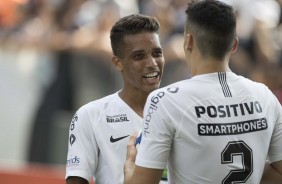 Pedrinho durante o jogo contra o Cear, na Arena Corinthians