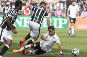 Pedrinho foi caado durante o jogo contra o Cear, na Arena Corinthians