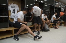 Balbuena e companhia se preparam para o duelo contra o Cear, na Arena Corinthians