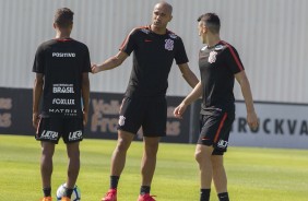 Pedrinho, Roger e Mantuan serão titulares contra o Ceará, na Arena Corinthians