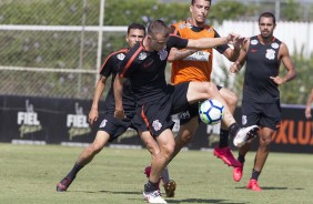 Timo treinou na manh deste sbado antes do jogo contra o Cear, na Arena Corinthians