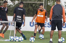 Jogadores fizeram treino na tarde desta tea-feira no CT Joaquim Grava