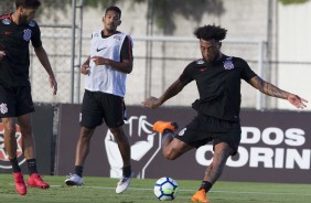 Léo Príncipe e Kazim no treino desta terça-feira