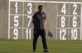 Carille comandou o último treino antes do duelo decisivo contra o Vitória, pela Copa do Brasil